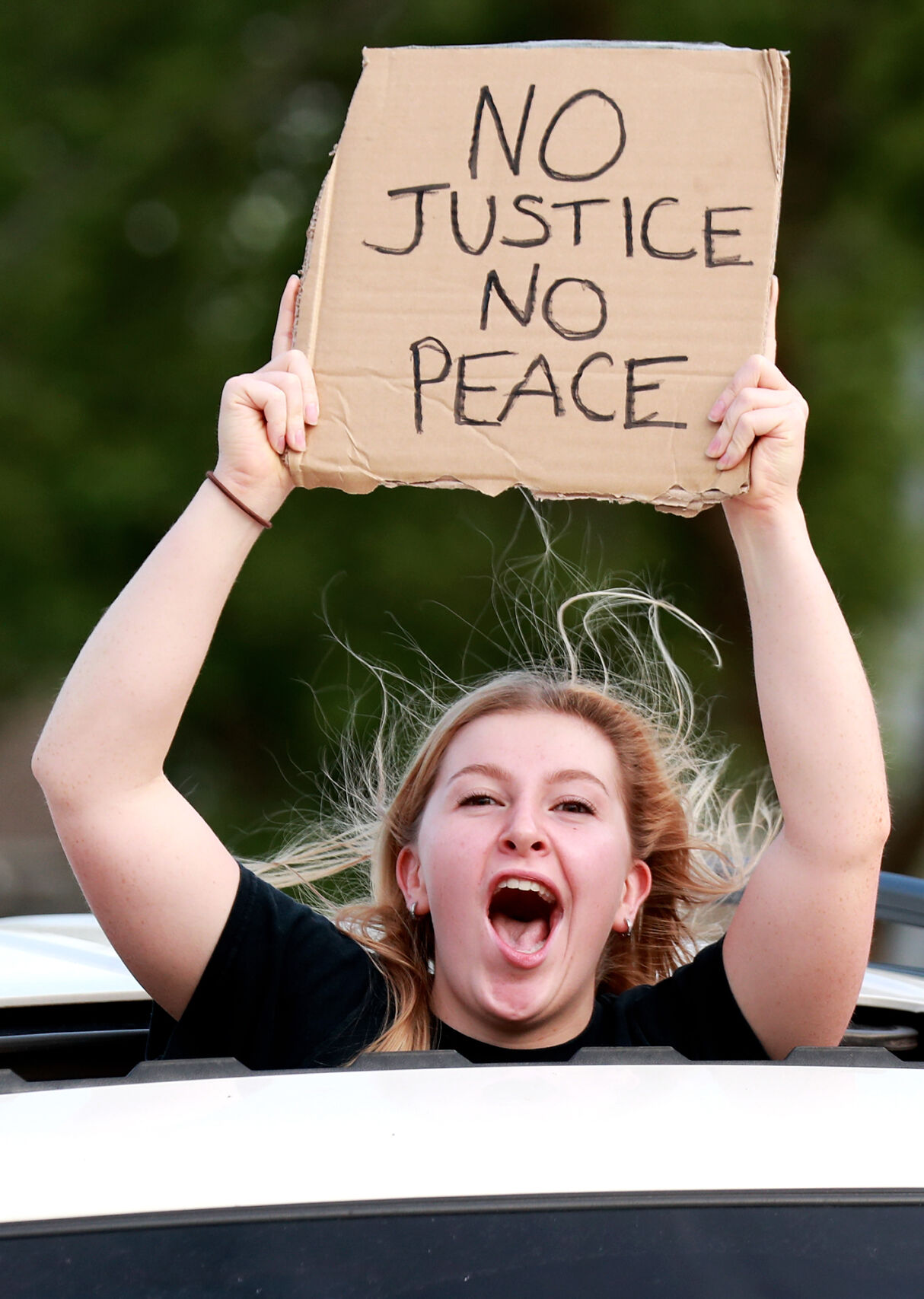 Tuesday night protests in Grand Island